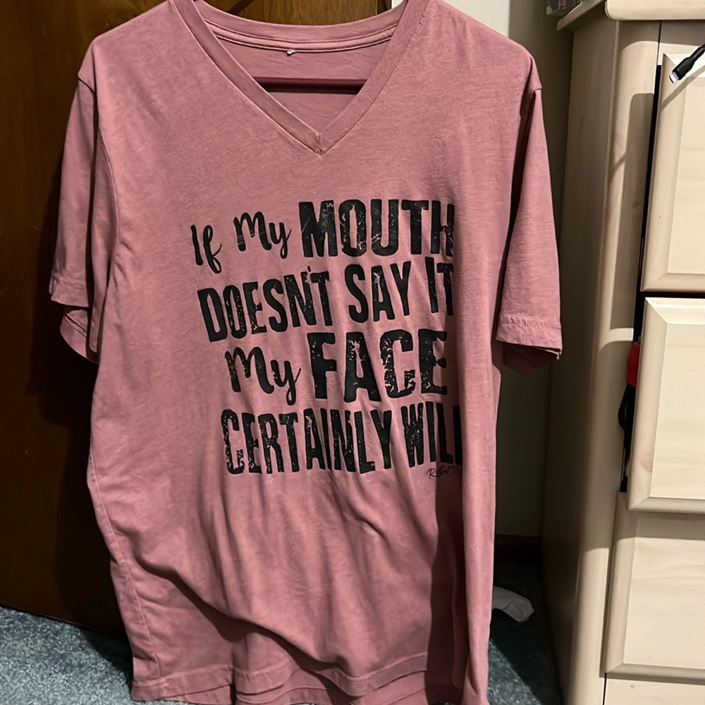 Dusty rose if my mouth doesn’t say it my face will
